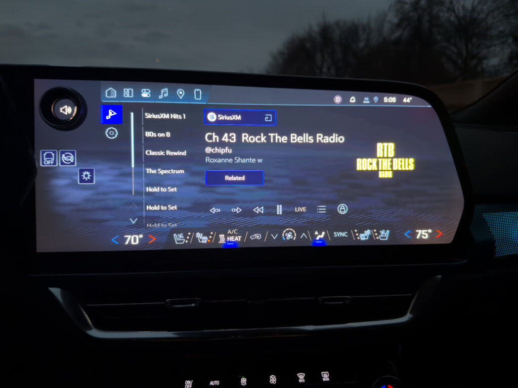 Chevrolet Equinox infotainment screen.