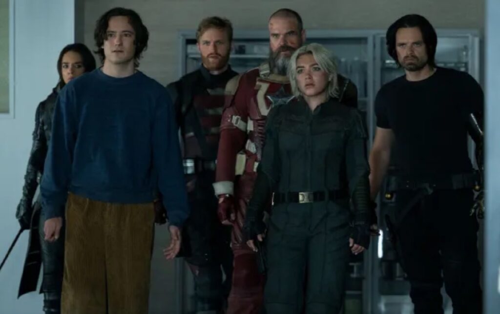 Collection of misfit anti-heroes standing in a group