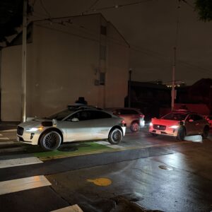 SAN FRANCISCO, CA - DECEMBER 20: Waymo driverless car is not able to detect traffic lights after a major power outage in San Francisco, California, United States on December 20, 2025. (Photo by Tayfun Coskun/Anadolu via Getty Images)