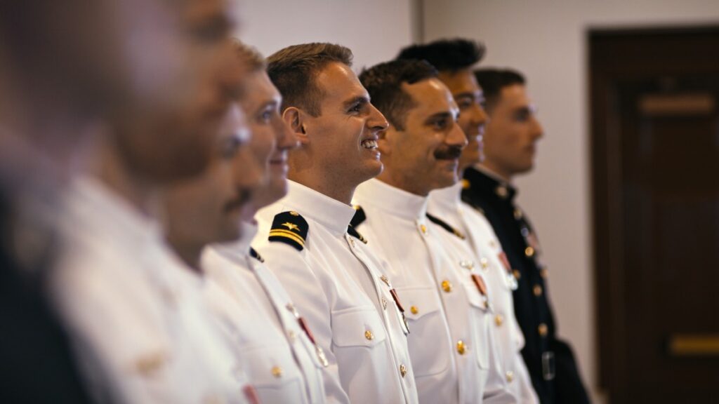 The graduates are all smiles for graduation