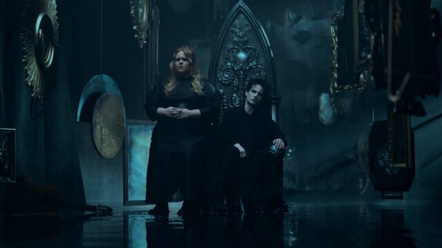 Dream's grief brings him to his sister Despair's (Donna Preston) realm.