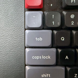 The tab key on a Keychron K1