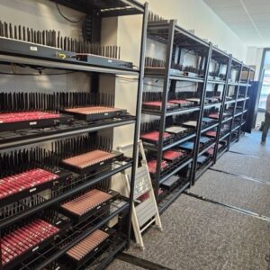 Photo of SIM boxes in a room