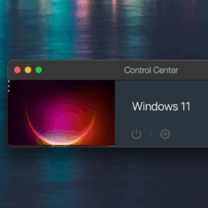 A screenshot of the Parallels control center